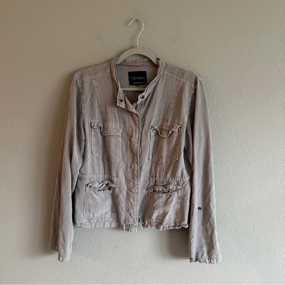 Sanctuary Taupe green Utility Jacket Large